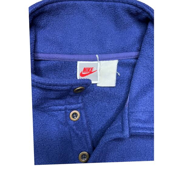 Vintage 90s Nike blue pullover fleece with buttons size Xl see measurements - Picture 3 of 7